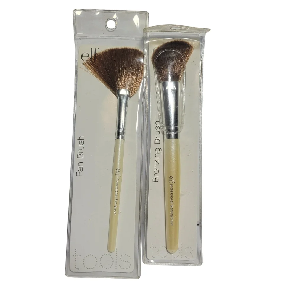 NWOT E.L.F. Tools Fan & Bronzing Brush Duo